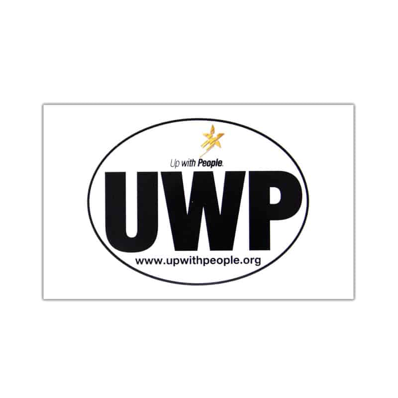 Upwt Sticker UWP Oval Sticker – Up with People Shop